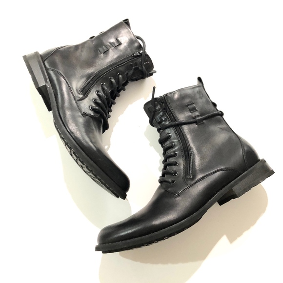 black jeans combat boots